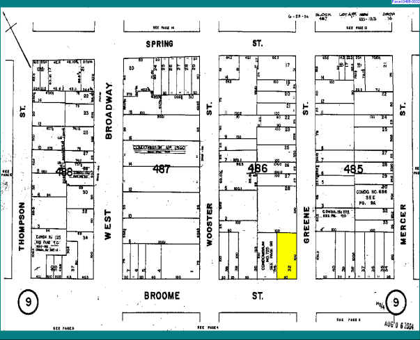 470 Broome St, New York, NY for lease - Plat Map - Image 2 of 3
