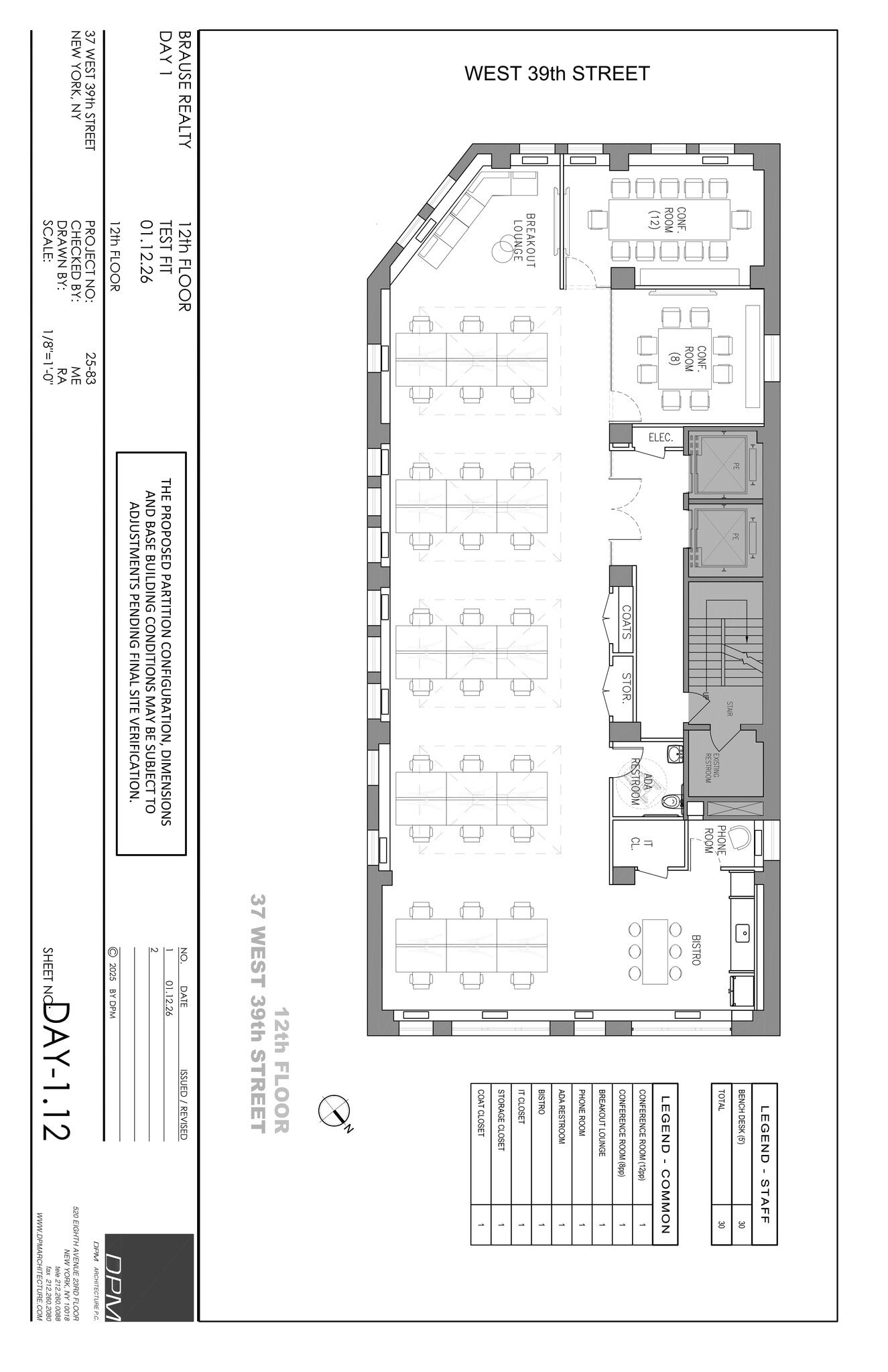37 W 39th St, New York, NY à louer Plan de site- Image 1 de 1
