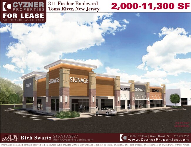 Plus de détails pour 801-811 Fischer Blvd, Toms River, NJ - Commerce de détail à louer