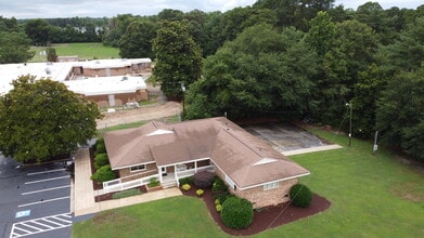 320 W Ransom St, Fuquay Varina, NC - AERIAL  map view