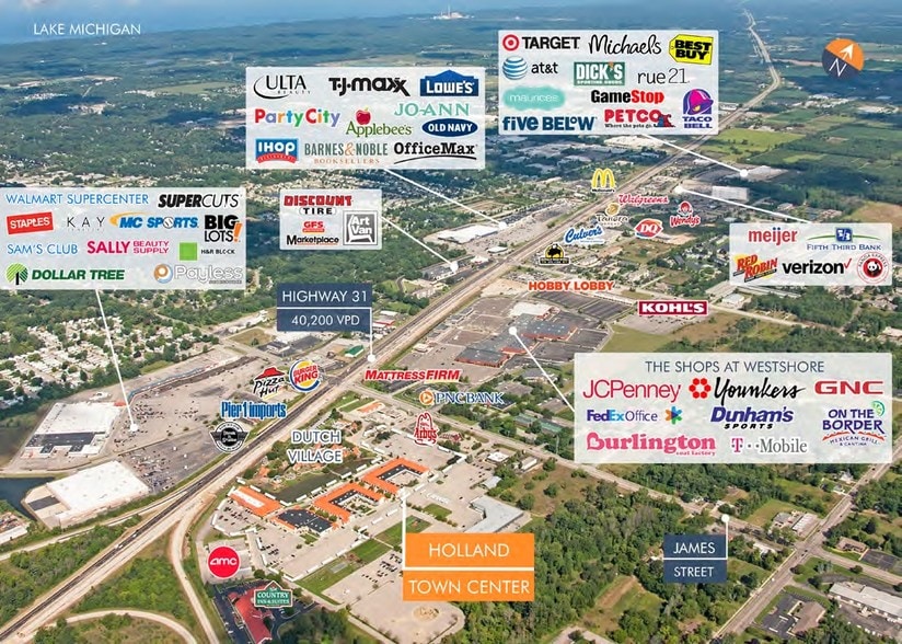 12330 James St, Holland, MI for sale - Aerial - Image 2 of 12