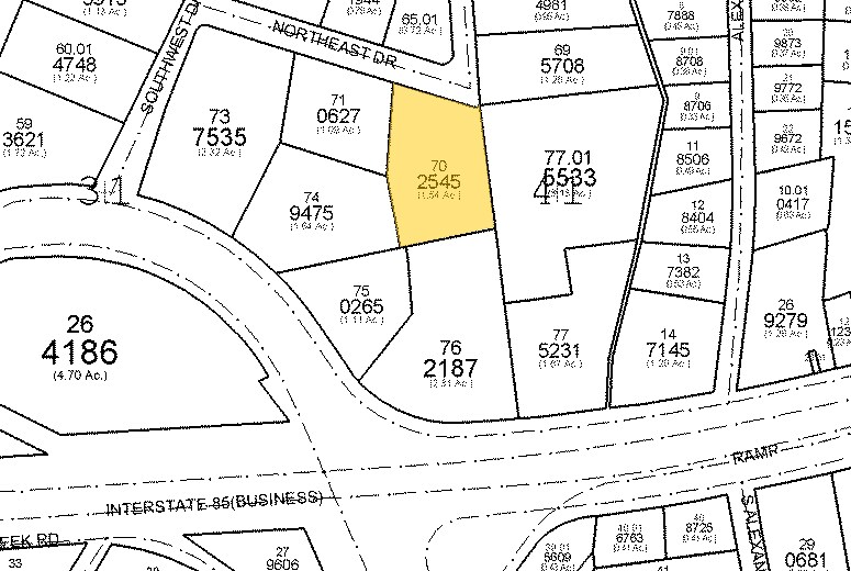 108 Northeast Dr, Spartanburg, SC à louer - Plan cadastral - Image 3 de 6