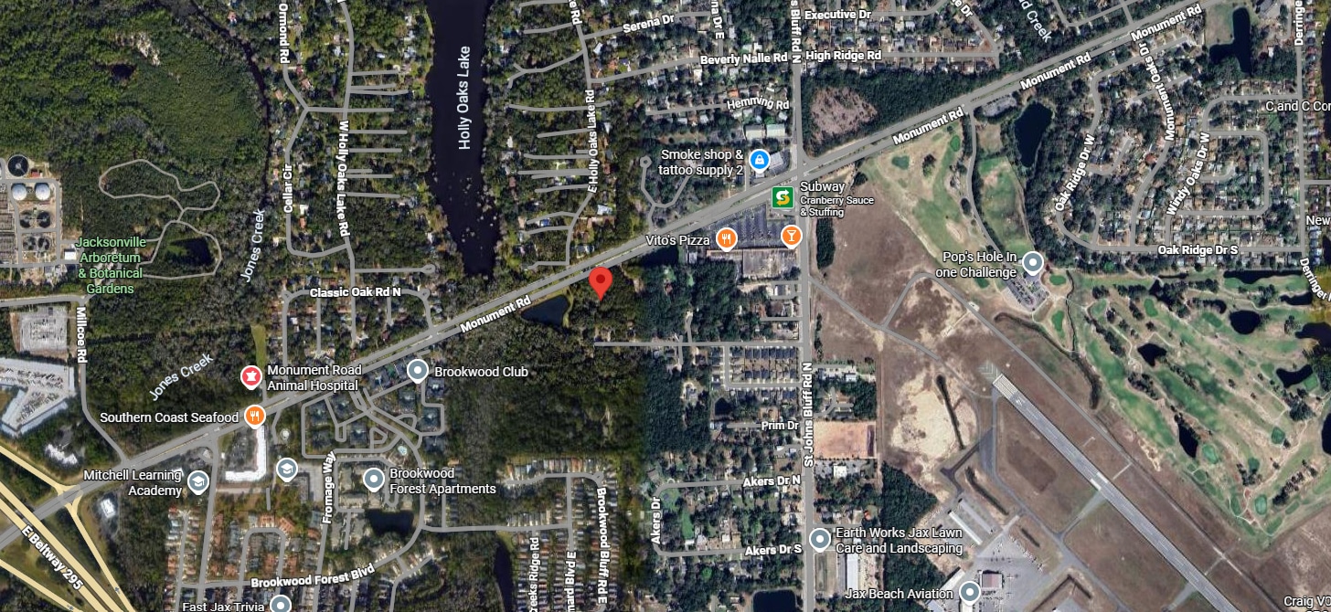 1414 Causey Ln, Jacksonville, FL for sale Aerial- Image 1 of 2