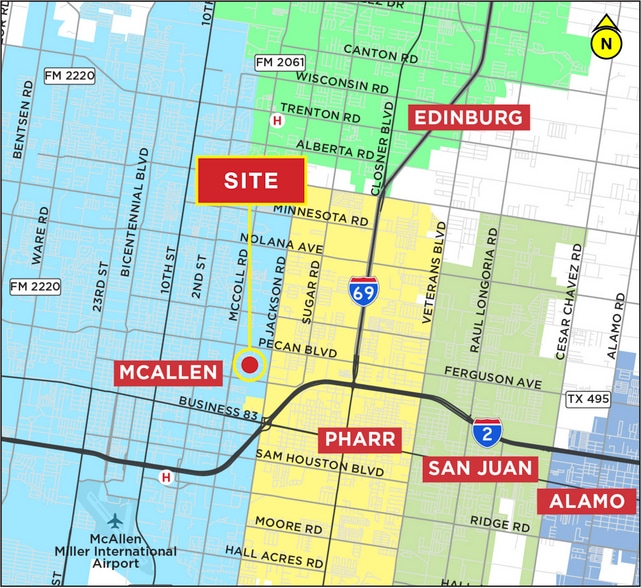 1524 N Mccoll St, McAllen, TX à louer - Photo du bâtiment - Image 2 de 6