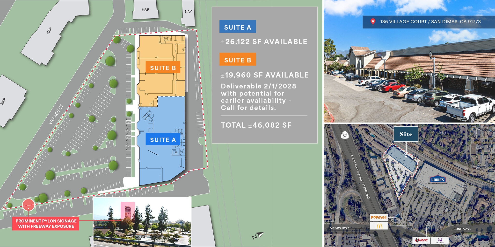 186 Village Ct, San Dimas, CA for lease Site Plan- Image 1 of 1