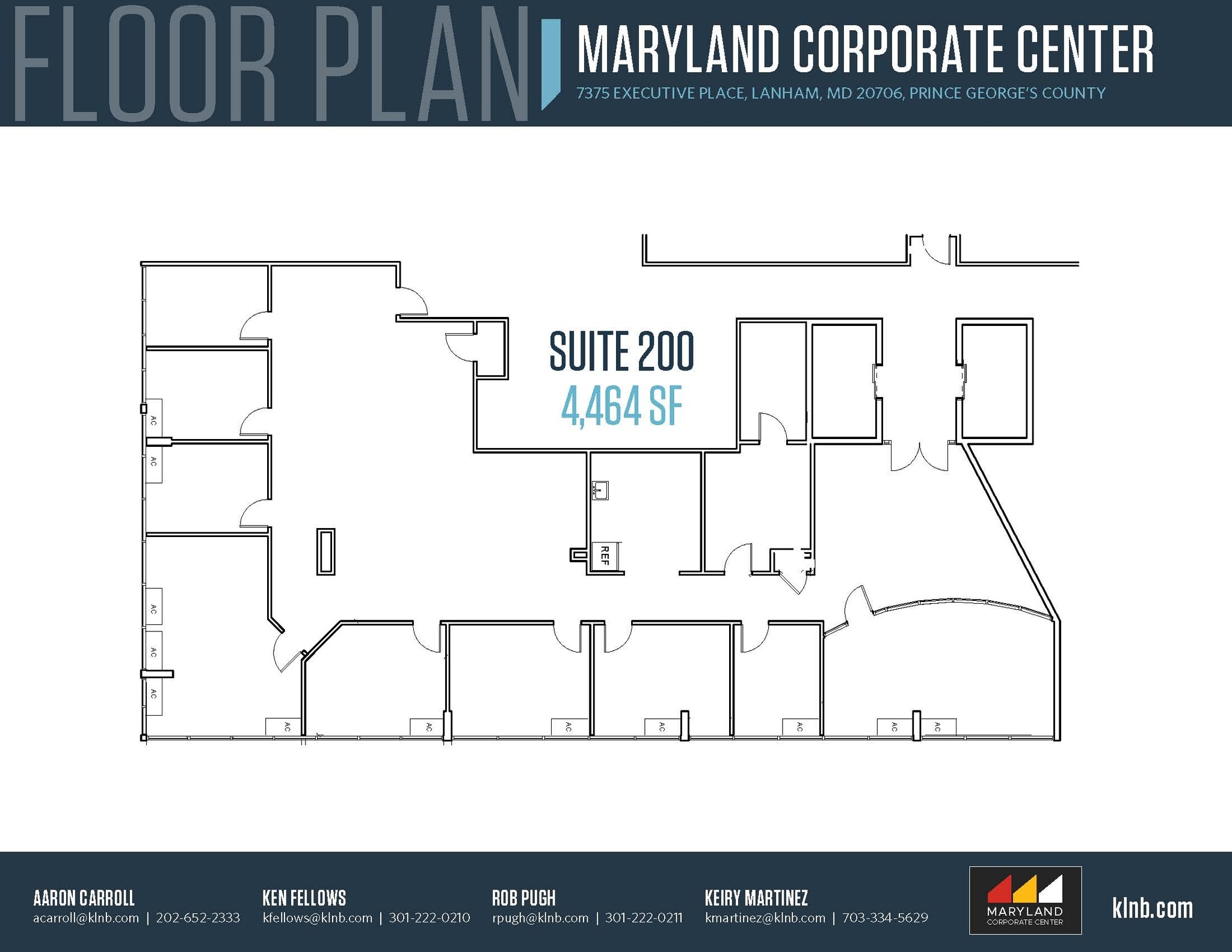 7375 Executive Pl, Lanham, MD for lease Floor Plan- Image 1 of 7