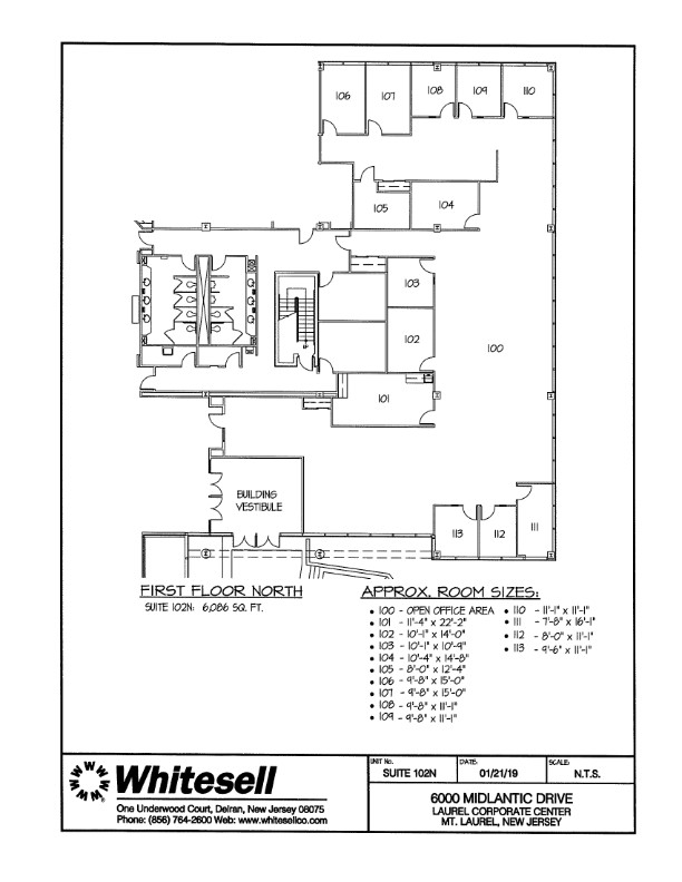 6000 Midlantic Dr, Mount Laurel, NJ à louer Plan d  tage- Image 1 de 1