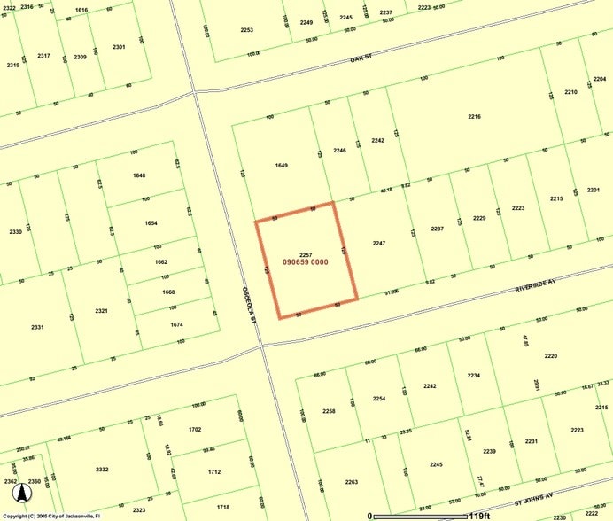 2257 Riverside Ave, Jacksonville, FL à vendre - Plan cadastral - Image 2 de 10