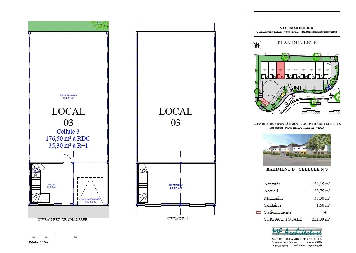 3 Rue Du Parc, Hérouville-en-Vexin, VDO 95300 - Unit 3 - - Floor Plan - Image 1 of 1