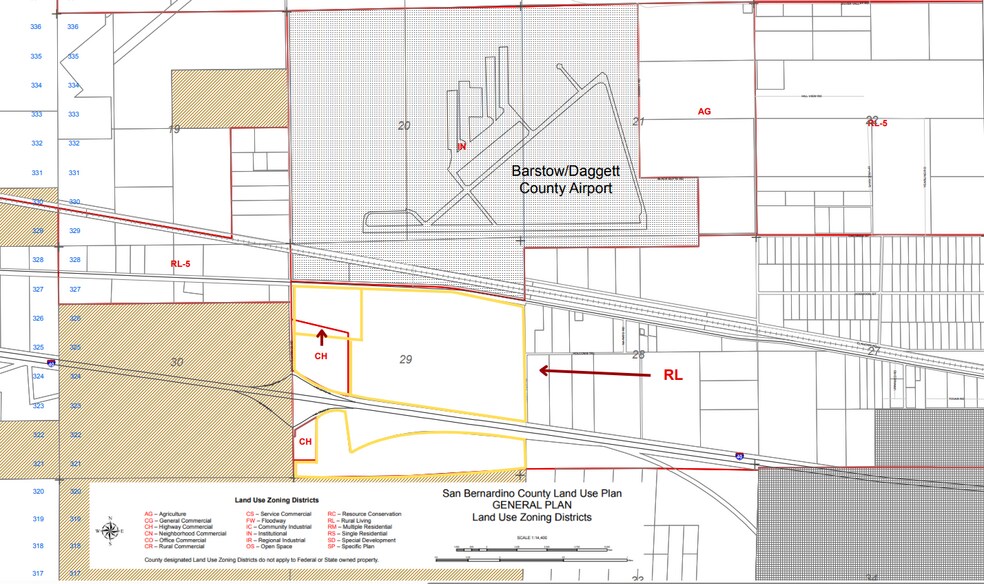 Interstate 40 and Hidden Springs Road -, Daggett, CA à vendre - Plan cadastral - Image 3 de 4