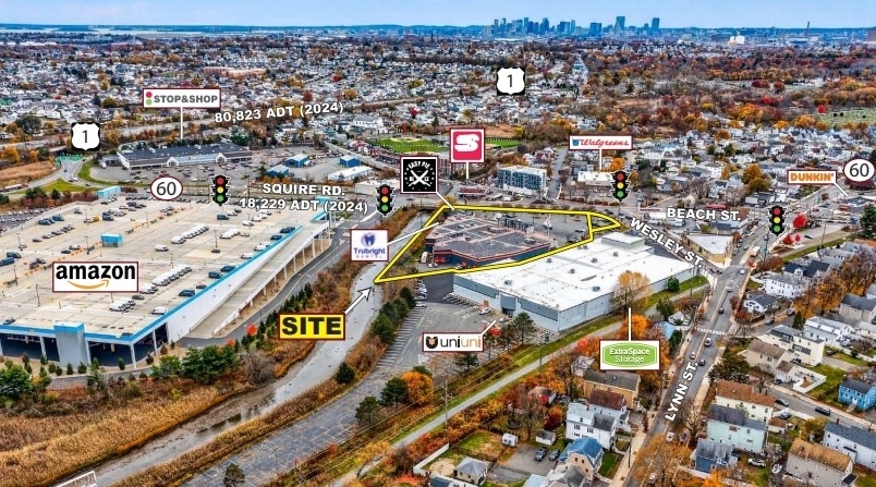649-651 Squire Rd, Revere, MA for lease - Aerial - Image 2 of 4