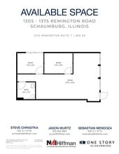 1305 Remington Rd, Schaumburg, IL for lease Floor Plan- Image 1 of 2