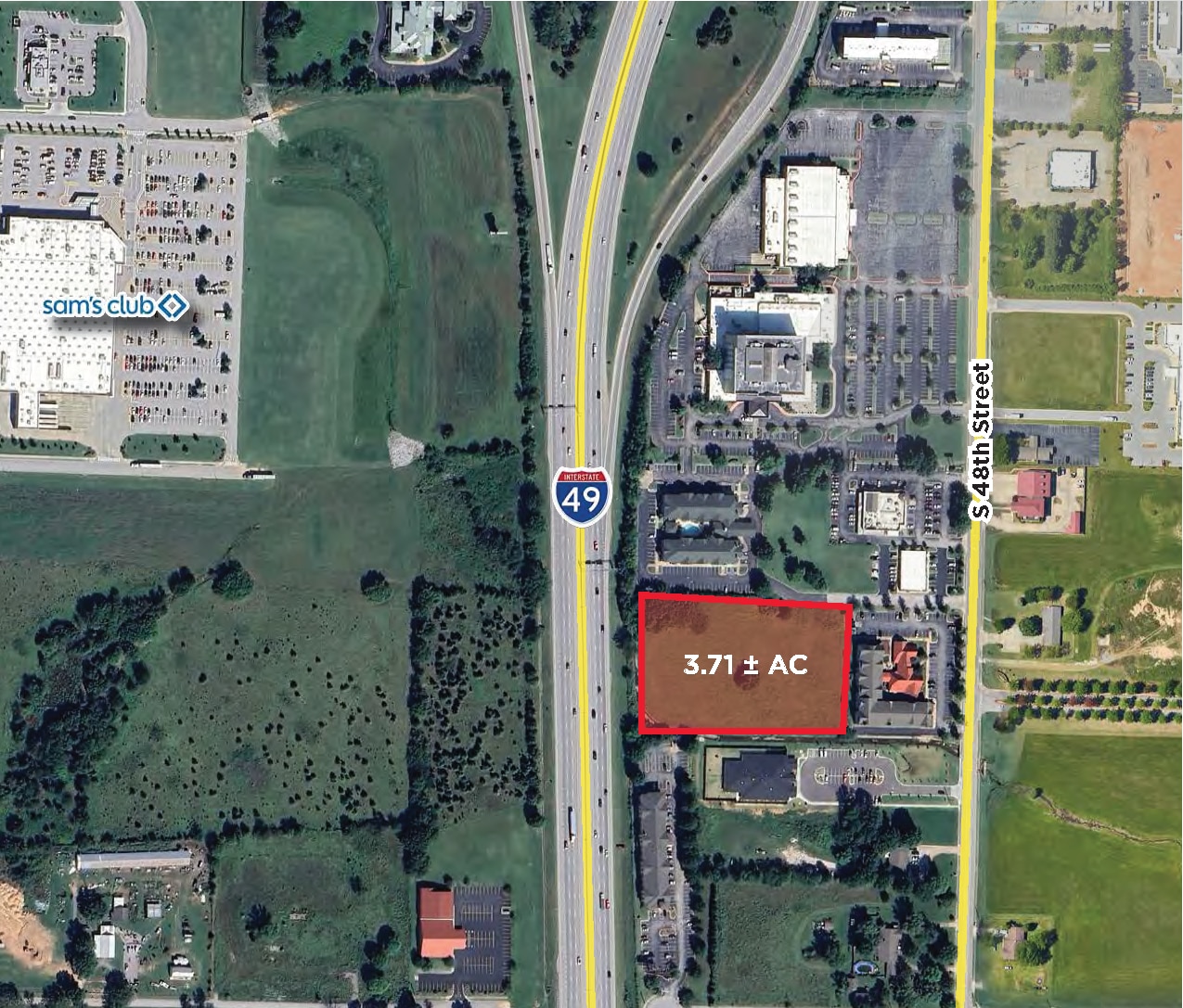 1720 S 48th St, Springdale, AR for sale Aerial- Image 1 of 3