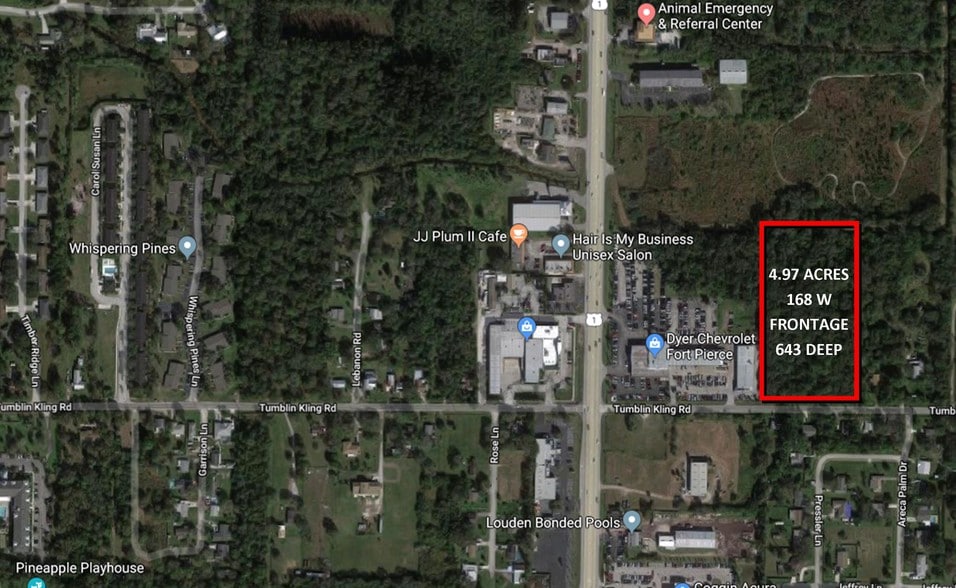 Tbd Tumblin Kling Rd, Fort Pierce, FL for sale - Aerial - Image 2 of 5