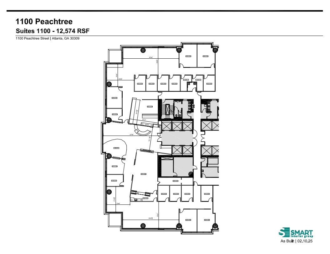 1100 Peachtree St NE, Atlanta, GA for lease Floor Plan- Image 1 of 1