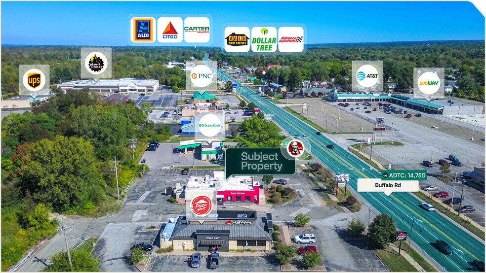 4410 Buffalo Rd, Erie, PA à vendre - Aérien - Image 3 de 3