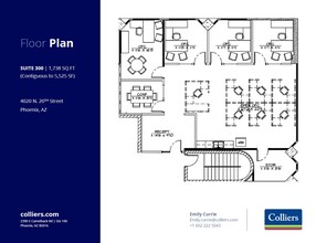 4020 N 20th St, Phoenix, AZ à louer Plan d  tage- Image 1 de 2