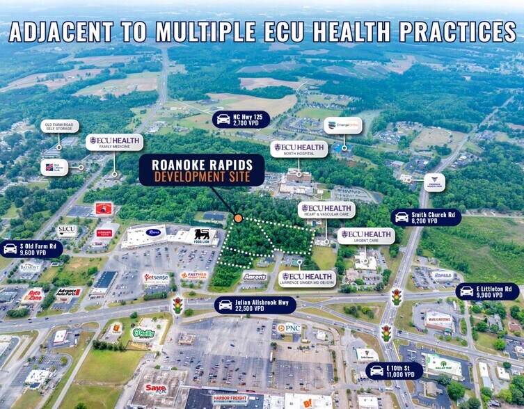 Office Park Dr, Roanoke Rapids, NC à vendre - Aérien - Image 2 de 4