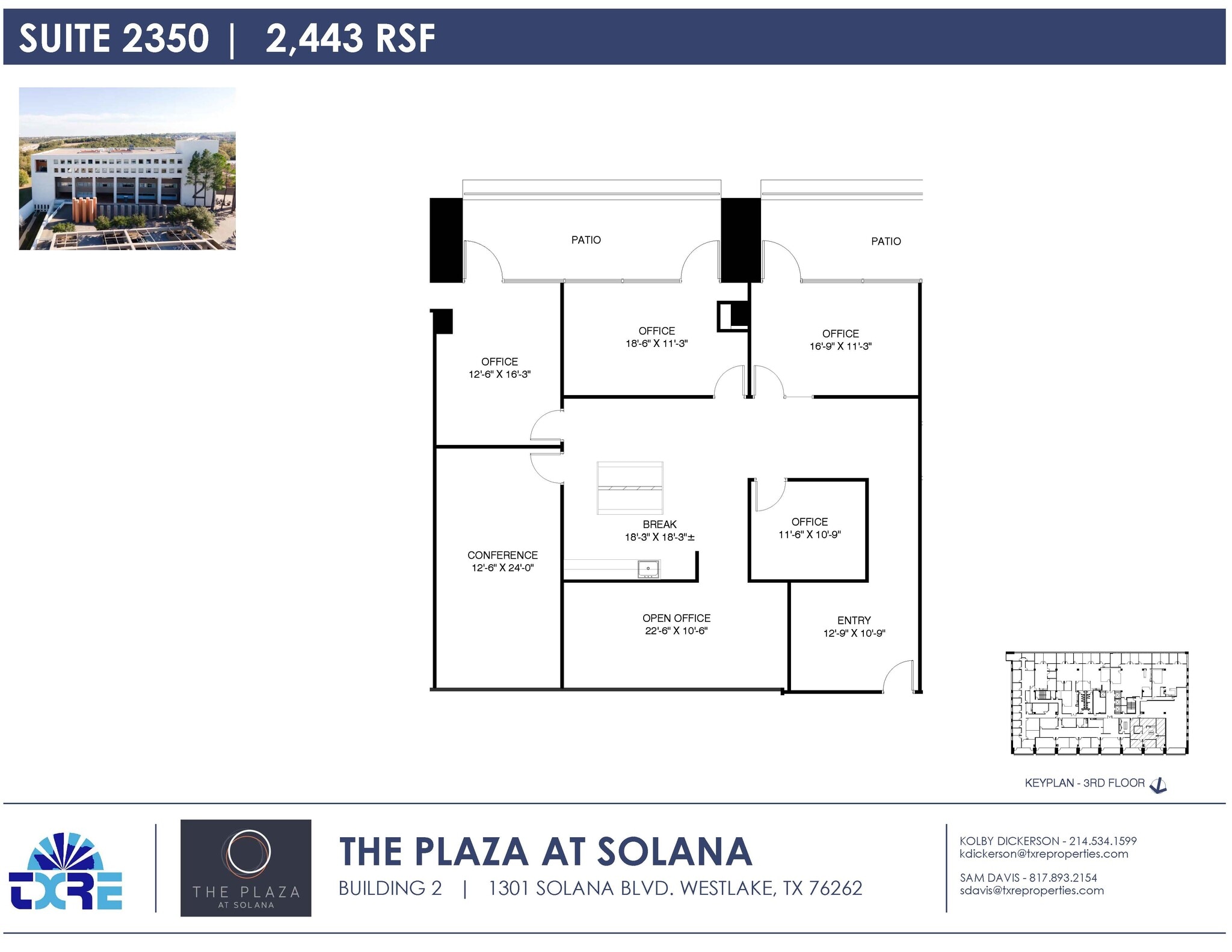 1301 Solana Blvd, Westlake, TX for lease Floor Plan- Image 1 of 1