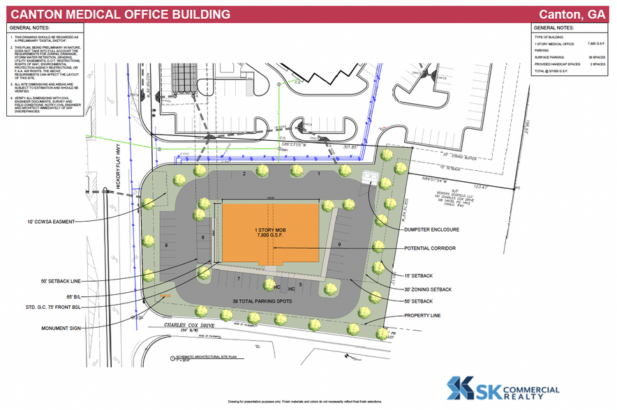 0 Hickory Flat Hwy, Canton, GA à vendre - Plan de site - Image 2 de 3