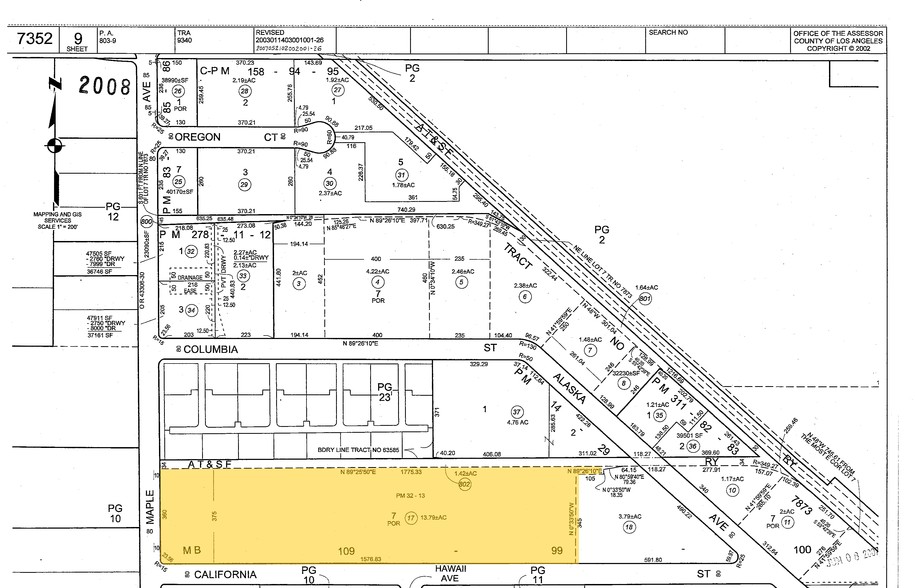 2925-2931 California St, Torrance, CA à louer - Plan cadastral - Image 2 de 7