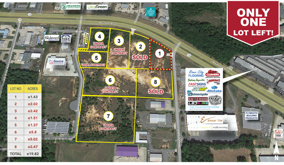 Maumelle Blvd, Maumelle, AR à vendre - Plan de site - Image 1 de 3