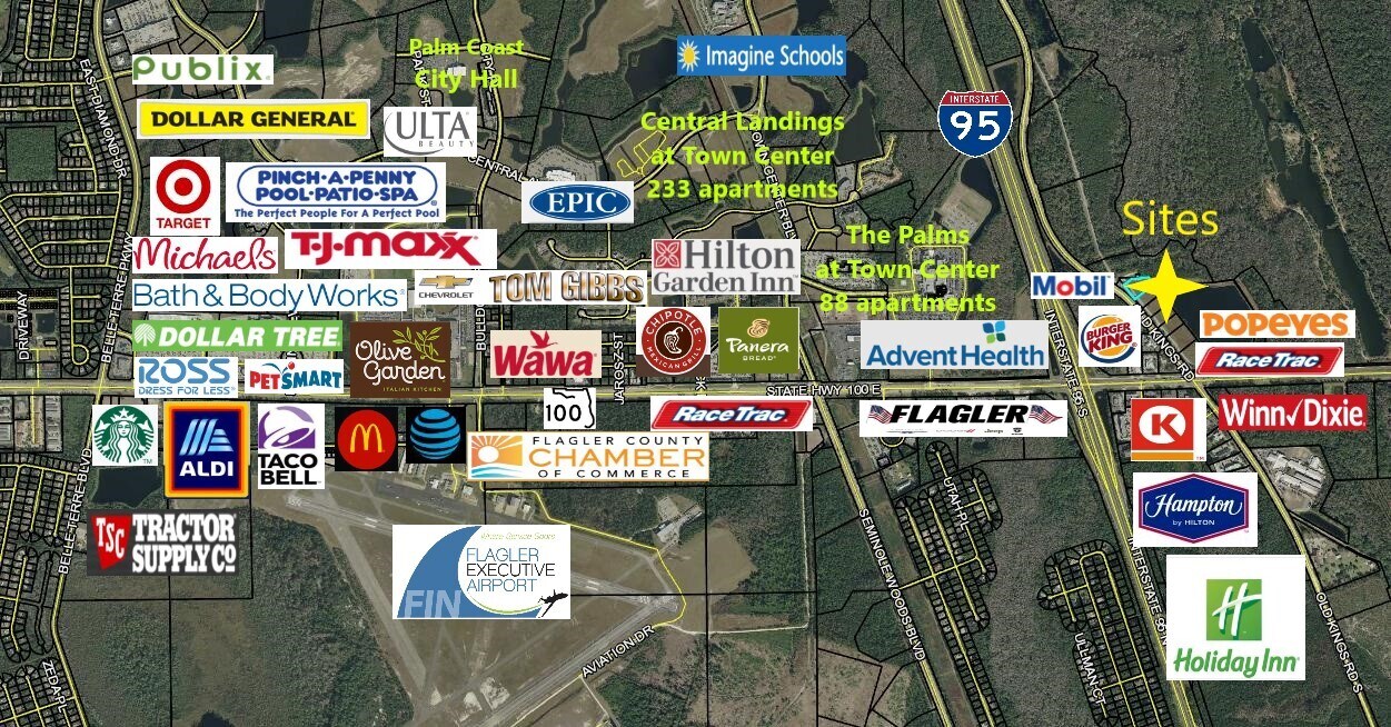 6130 State Highway 100, Palm Coast, FL à vendre Aérien- Image 1 de 8
