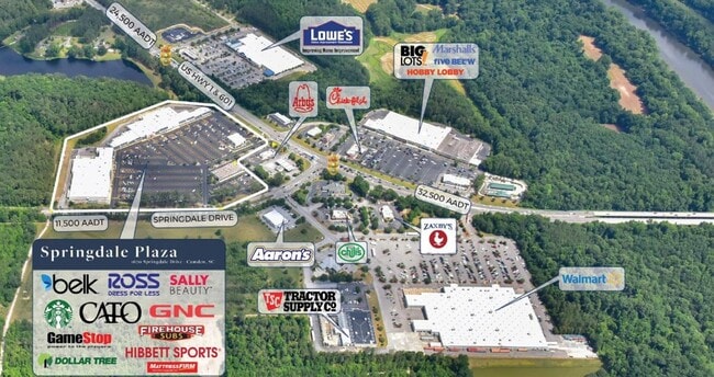 More details for 1670 Springdale Dr, Camden, SC - Retail for Lease