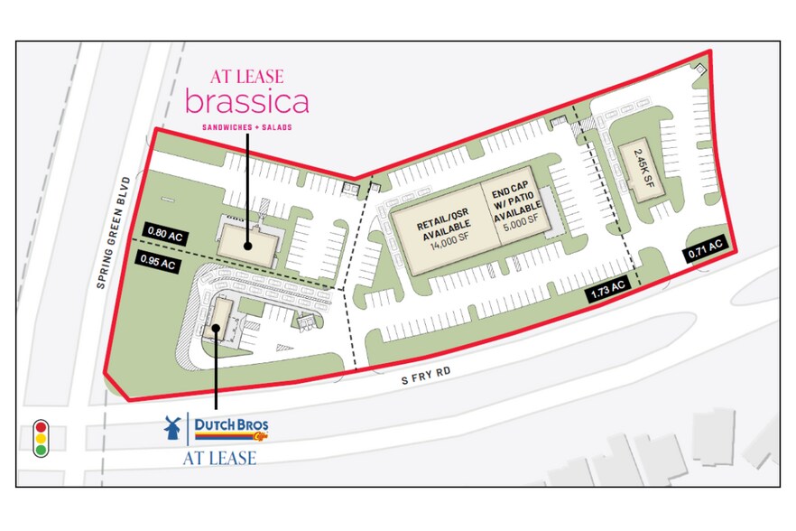 NEC SPRING GREEN BLVD. & S. FRY RD., Katy, TX for lease - Building Photo - Image 1 of 7