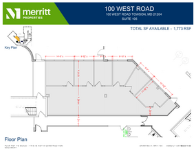 100 West Rd, Towson, MD à louer Plan d  tage- Image 1 de 1