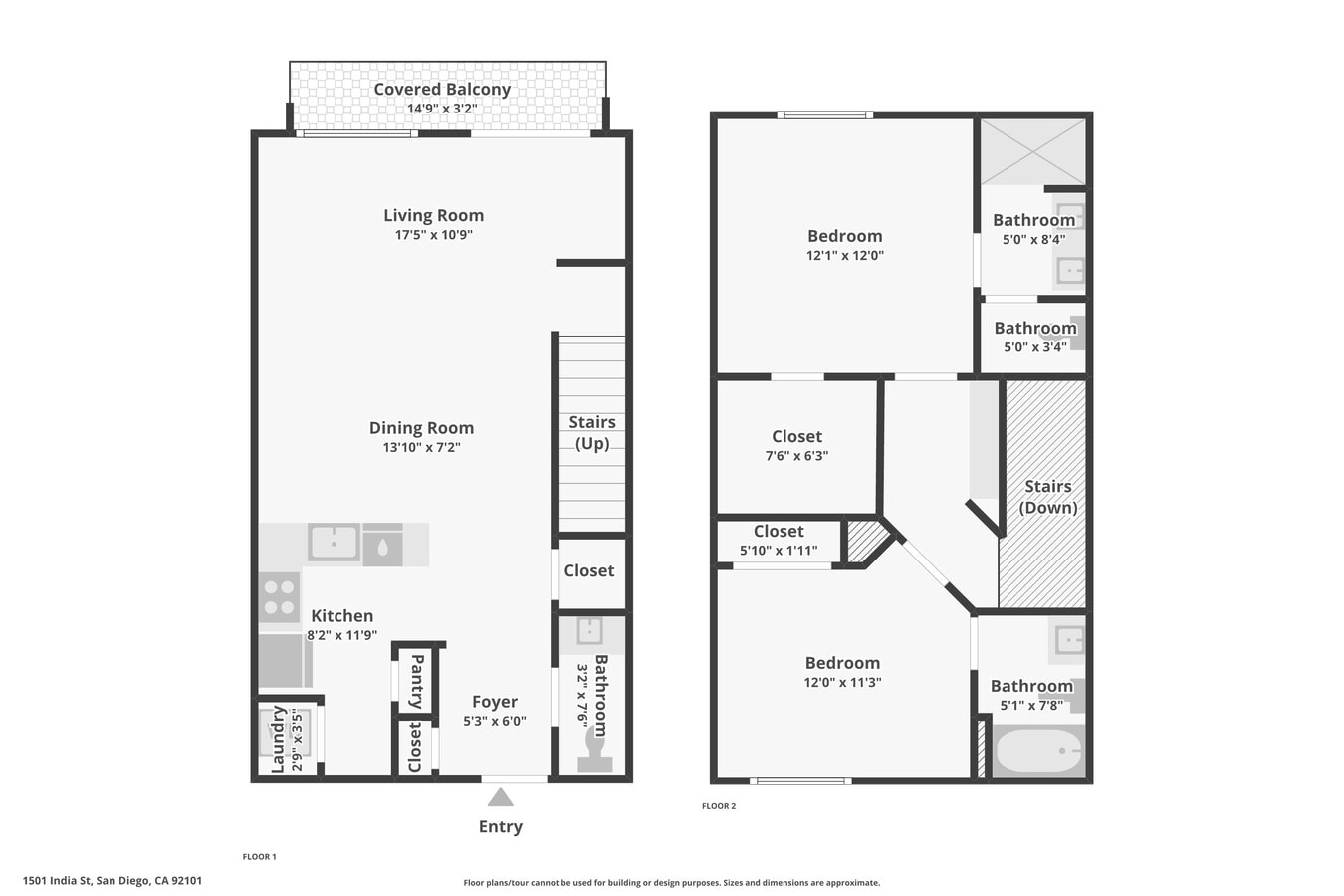 1501 India St, San Diego, CA 92101 - Unité 204 -  - Plan d’étage - Image 1 of 40