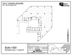 401 9th Ave SW, Calgary, AB à louer Plan d’étage- Image 1 de 1