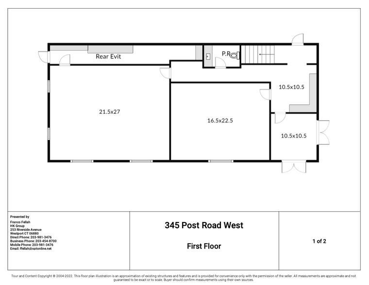 345 Post Rd W, Westport, CT à louer - Photo du bâtiment - Image 2 de 6