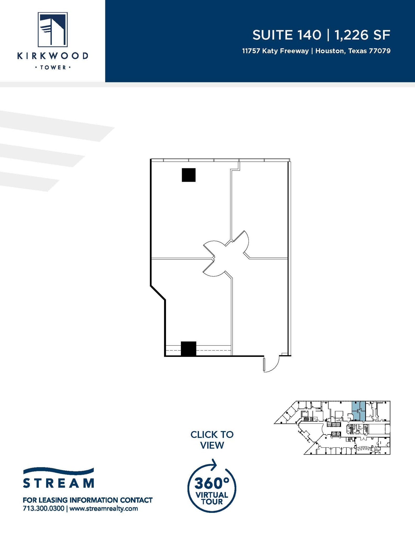 11757 Katy Fwy, Houston, TX for lease Floor Plan- Image 1 of 2