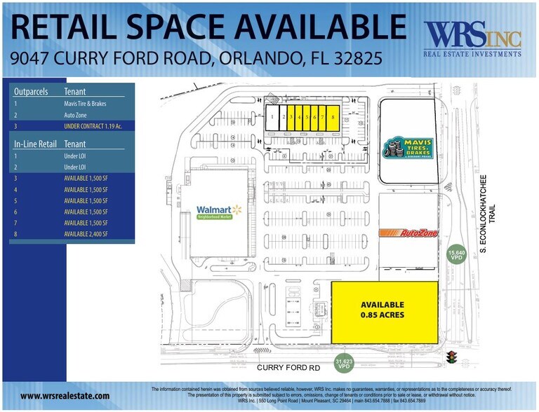9047 Curry Ford Rd, Orlando, FL à louer - Plan de site - Image 1 de 3