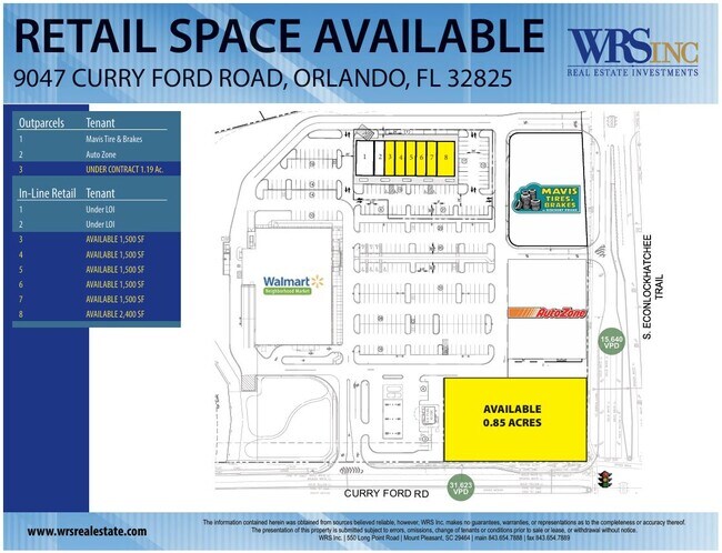 Plus de détails pour 9047 Curry Ford Rd, Orlando, FL - Commerce de détail à louer