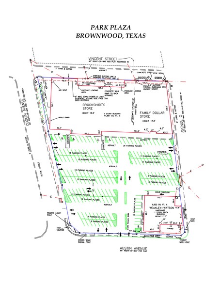 1414 Austin Ave, Brownwood, TX à louer - Plan de site - Image 2 de 2