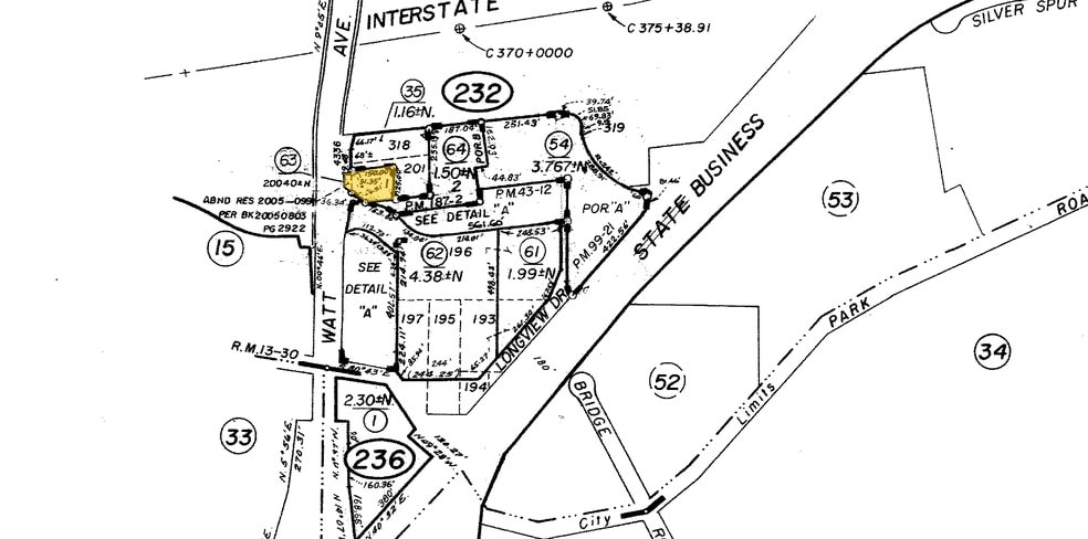 4332 Watt Ave, North Highlands, CA for lease - Plat Map - Image 3 of 33