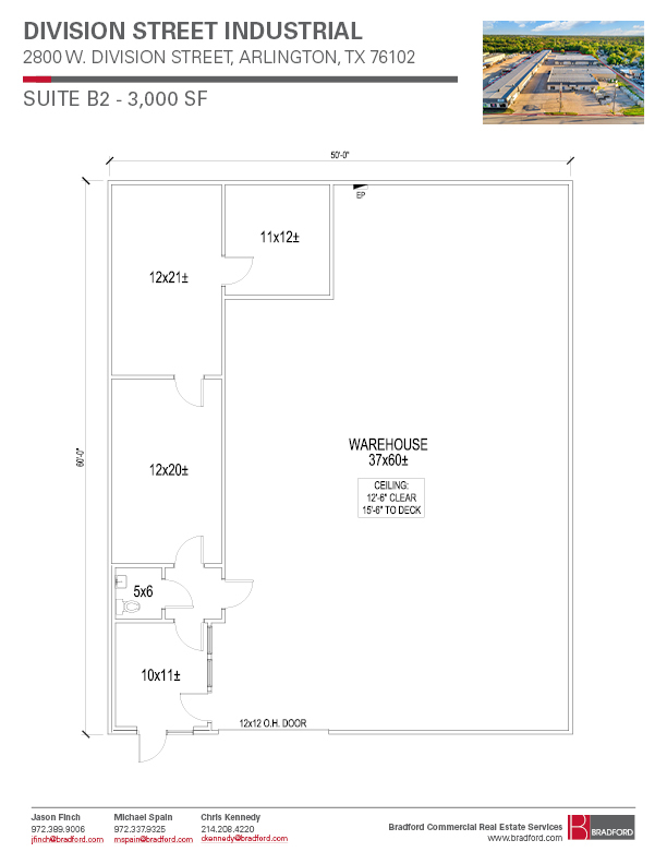 2800 W Division St, Arlington, TX à louer Plan d  tage- Image 1 de 2