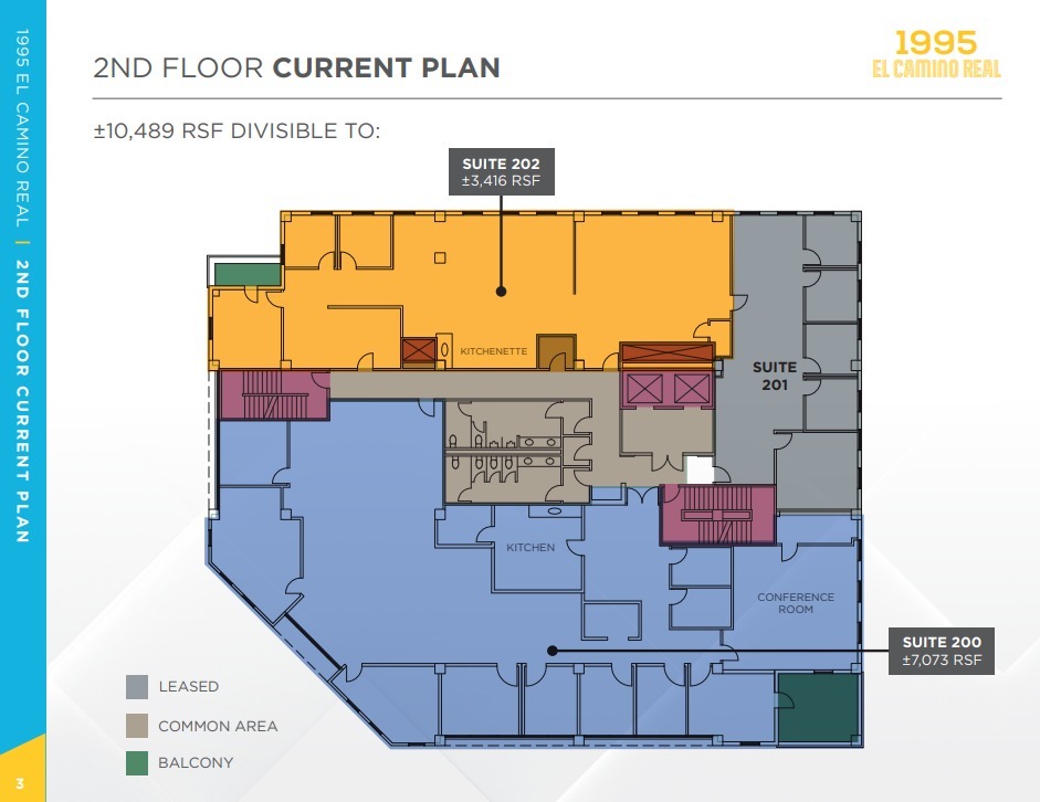 1995 El Camino Real, Santa Clara, CA for lease Floor Plan- Image 1 of 1