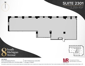 8 S Michigan Ave, Chicago, IL à louer Plan d’étage- Image 1 de 4