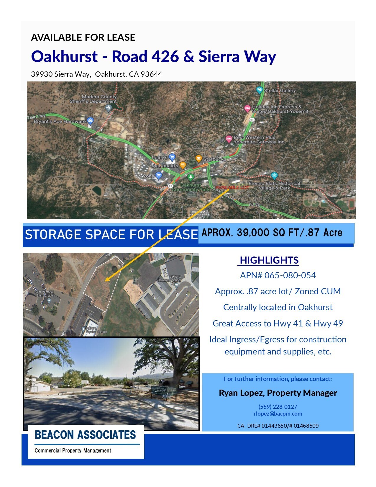 39930 Sierra Way, Oakhurst, CA for lease Building Photo- Image 1 of 2