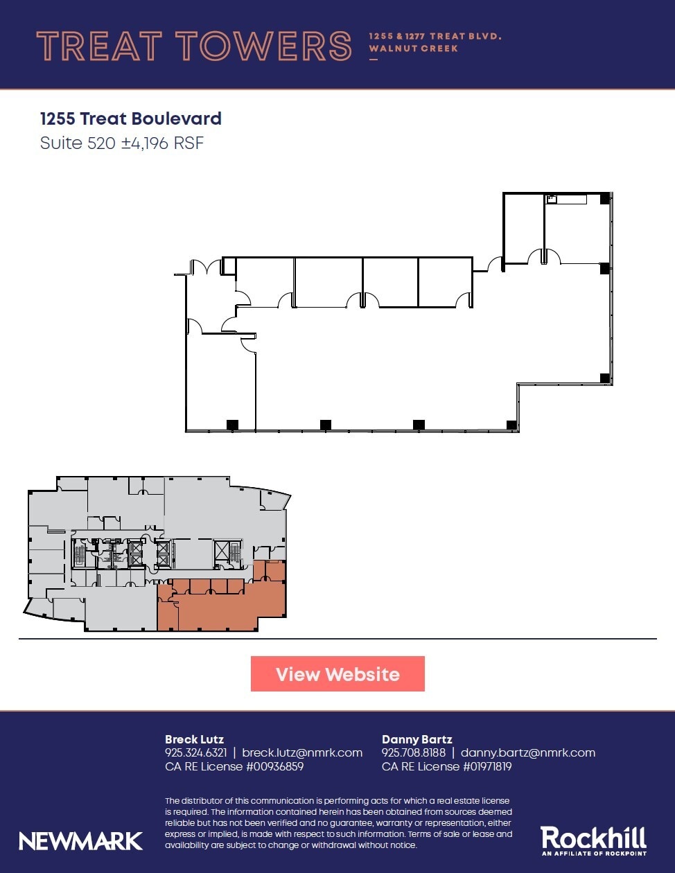 1255 Treat Blvd, Walnut Creek, CA for lease Floor Plan- Image 1 of 1