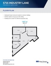 5715 Industry Ln, Frederick, MD for lease Floor Plan- Image 1 of 1