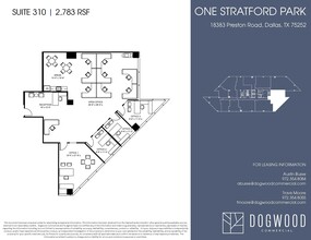 18383 Preston Rd, Dallas, TX à louer Plan d’étage- Image 1 de 5