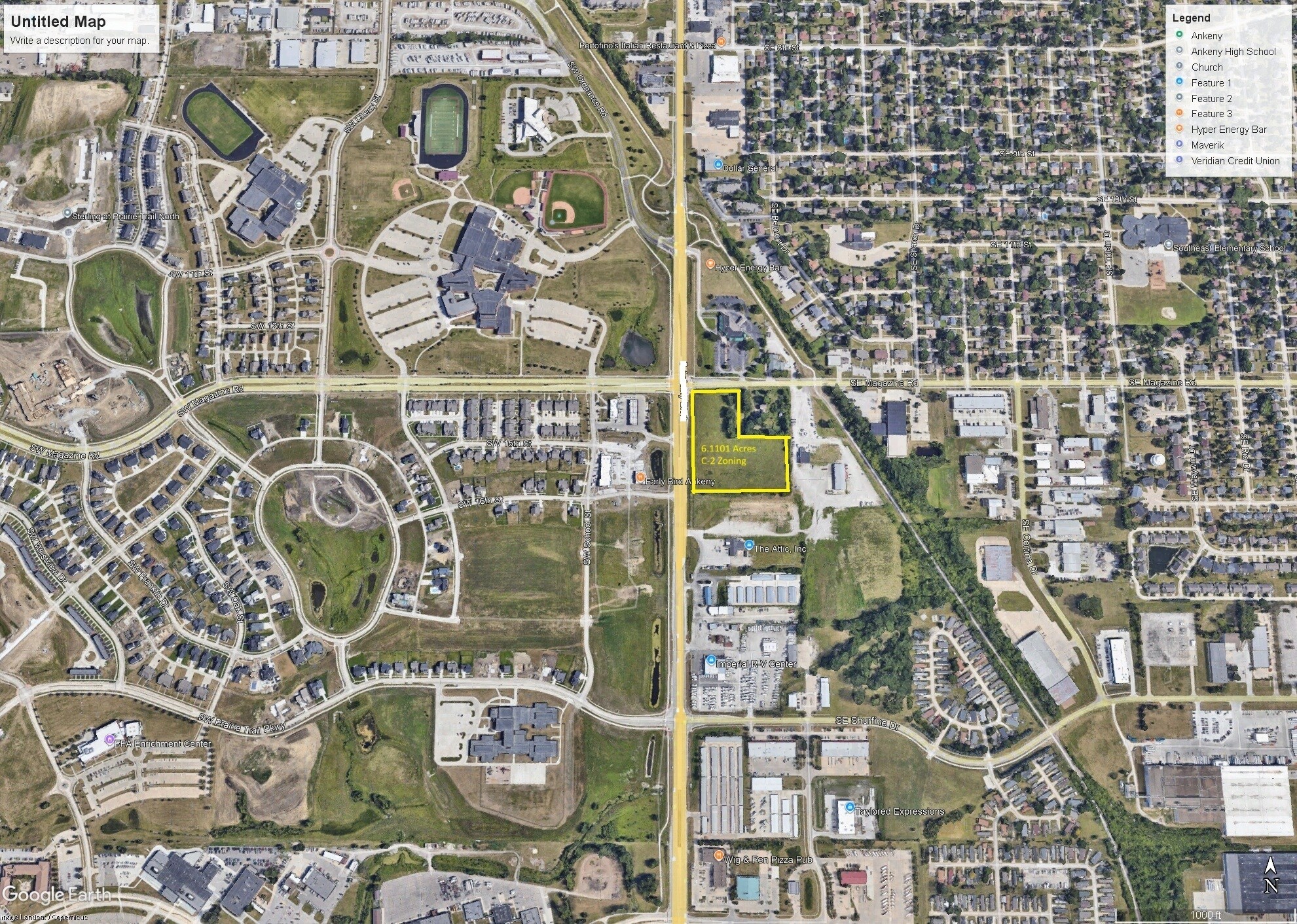 S Ankeny Blvd and SE Magazine Rd, Ankeny, IA à vendre Photo principale- Image 1 de 2