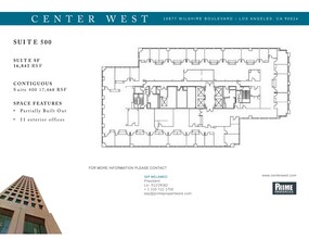 10877 Wilshire Blvd, Los Angeles, CA à louer Plan de site- Image 1 de 1