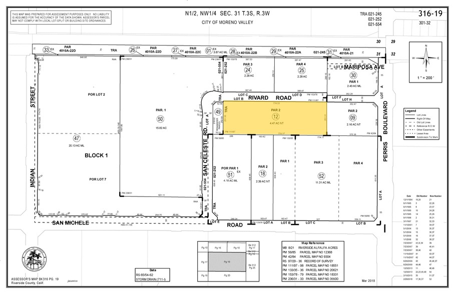 24811 Rivard Rd, Moreno Valley, CA for lease - Plat Map - Image 3 of 3