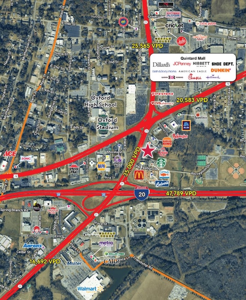 1005 Alabama 21, Oxford, AL à louer - Aérien - Image 1 de 1