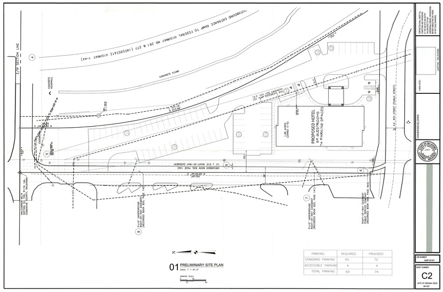 801 E Gore Blvd, Lawton, OK à vendre - Plan de site - Image 2 de 3